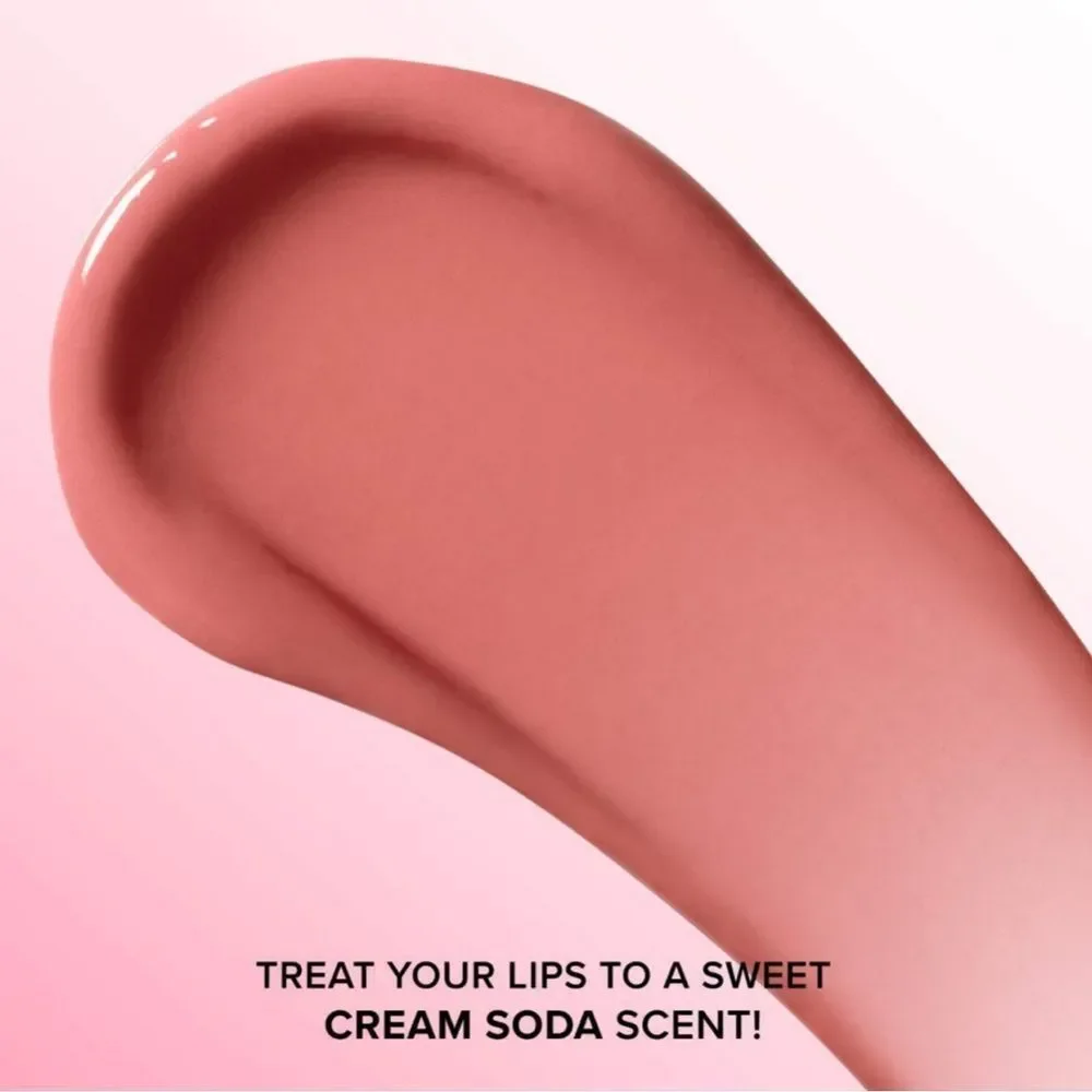 Too Faced Kissing Juicy Tint Lip Balm Cream Soda rosy nude